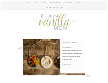 Tablet Screenshot of plainvanillamom.com